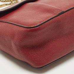 مملوكة مسبقًا Chloe Elsie Large Red Leather Shoulder Bag