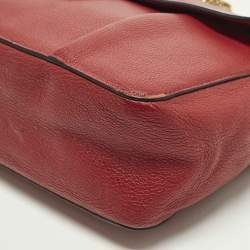 مملوكة مسبقًا Chloe Elsie Large Red Leather Shoulder Bag