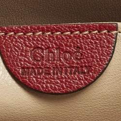مملوكة مسبقًا Chloe Elsie Large Red Leather Shoulder Bag