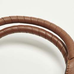 Pre Owned Chloe Marcie Small Brown Leather Satchel