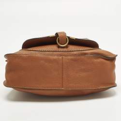 Pre Owned Chloe Marcie Small Brown Leather Satchel