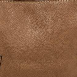 Pre Owned حقيبة كلوي مارسي جلد بني متوسطة