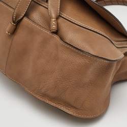 Pre Owned حقيبة كلوي مارسي جلد بني متوسطة