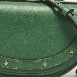 مملوكة مسبقًا Chloe Nile Minaudiere Bracelet Small Green Leather Shoulder Bag
