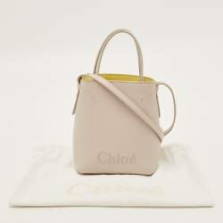 Pre Owned Chloe Sense Micro Beige Leather Tote