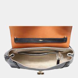 Pre Owned حقيبة كتف كلوي بينيلوب جلد سوداء