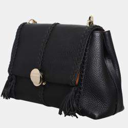 Pre Owned حقيبة كتف كلوي بينيلوب جلد سوداء