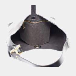 Pre Owned Chloe Black Calf Leather Marcie Small Hobo Bag