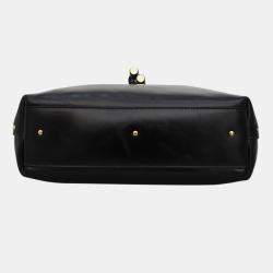 Pre Owned Chloe Black Calf Leather Marcie Small Hobo Bag