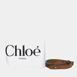 Pre Owned Chloe Small Brown Calf Leather Spin Tote