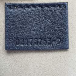 Pre Owned Chloé Drew Patchwork Mini Blue Chain Shoulder Bag