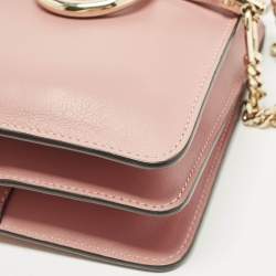 Pre Owned حقيبة كتف كلوي في في لون قديم وردي صغيرة جلد ونوبوك