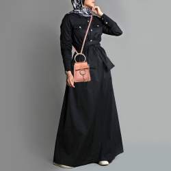 Pre Owned حقيبة كتف كلوي في في لون قديم وردي صغيرة جلد ونوبوك