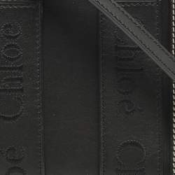 مملوكة مسبقًا Chloe Woody Mini Black Leather Tote