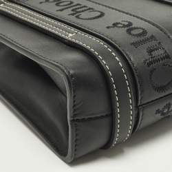 مملوكة مسبقًا Chloe Woody Mini Black Leather Tote