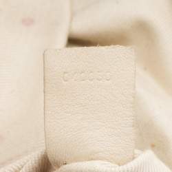 Pre Owned Chloe Metallic Beige Leather Tote