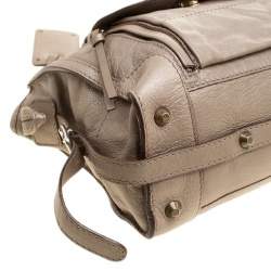 Pre Owned Chloe Metallic Beige Leather Tote