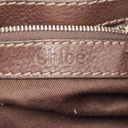 Pre Owned Chloe Dark Brown Leather Mini Paddington Satchel