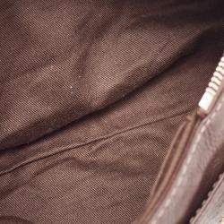 Pre Owned Chloe Dark Brown Leather Mini Paddington Satchel