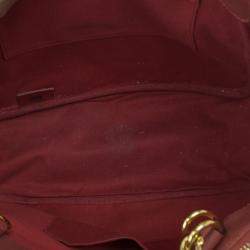 Pre Owned Chloe Red Leather Shopping Tote