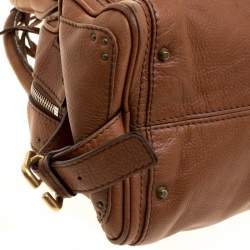 Pre Owned Chloe Brown Leather Medium Paddington Satchel
