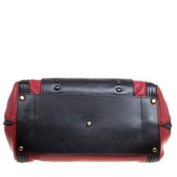 Pre Owned Chloe Black/Red Leather Small Alice Satchel