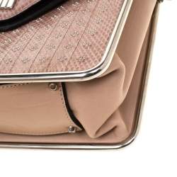 Pre Owned Chloe Beige Python Medium Sally Flap Shoulder Bag