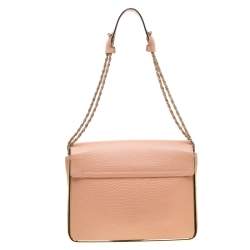 Pre Owned Chloe Beige Leather Sally Medium Shoulder Bag