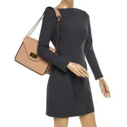 Pre Owned Chloe Beige Leather Sally Medium Shoulder Bag
