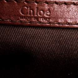 Pre Owned Chloe Dark Brown Leather Tracey Satchel
