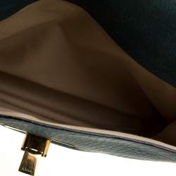 Pre Owned Chloe Green Leather Medium Sally Flap Shoulder Bag