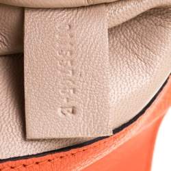 Pre Owned Chloe Coral Orange Leather Medium Elsie Shoulder Bag