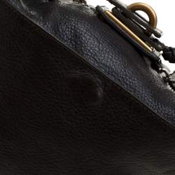 Pre Owned Chloe Deep Dark Green Leather Paddington Hobo