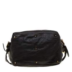 Pre Owned Chloe Deep Dark Green Leather Paddington Hobo