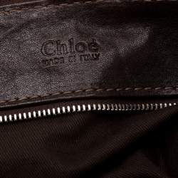 Pre Owned Chloe Dark Brown Leather Paddington Capsule Satchel
