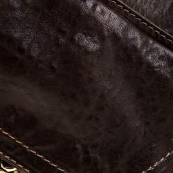 Pre Owned Chloe Dark Brown Leather Paddington Capsule Satchel
