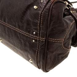 Pre Owned Chloe Dark Brown Leather Paddington Capsule Satchel
