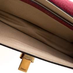 Pre Owned Chloe Red Leather Sally Clutch
