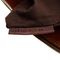 مملوكة مسبقًا Chloe Brown/Off-White Canvas and Leather Edith Shopper Tote