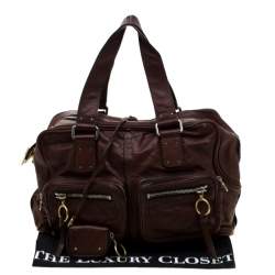 Pre Owned Chloe Dark Brown Leather Large Betty Satchel