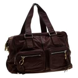 Pre Owned Chloe Dark Brown Leather Large Betty Satchel