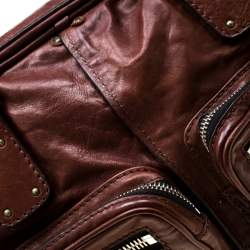 Pre Owned Chloe Dark Brown Leather Large Betty Satchel