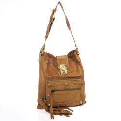 Pre Owned Chloe Brown Leather Tassel Hobo Bag