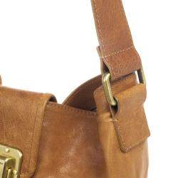 Pre Owned Chloe Brown Leather Tassel Hobo Bag