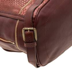 Pre Owned Chloe Cinnamon Python Leather Satchel