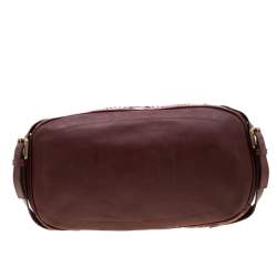 Pre Owned Chloe Cinnamon Python Leather Satchel