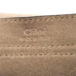 Pre Owned Chloe Maroon Leather Mini Hudson Shoulder Bag