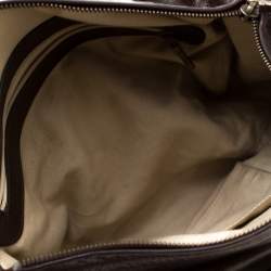 Chloe Dark Brown Python and Leather Silverado Satchel