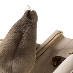 Pre Owned Chloe Beige Leather Medium Everston Satchel