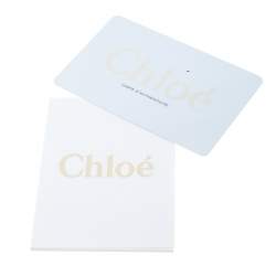 Pre Owned حقيبة كتف كلوي سالي جلد وثعبان بيج متوسطة